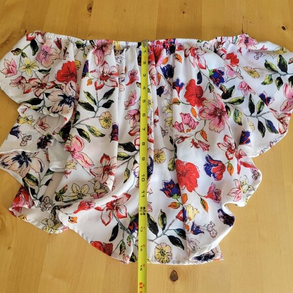 Rue 21 LARGE JUNIORS COLORFUL FLORAL PRINT STRAPLESS Stretch Panel - Picture 6 of 10